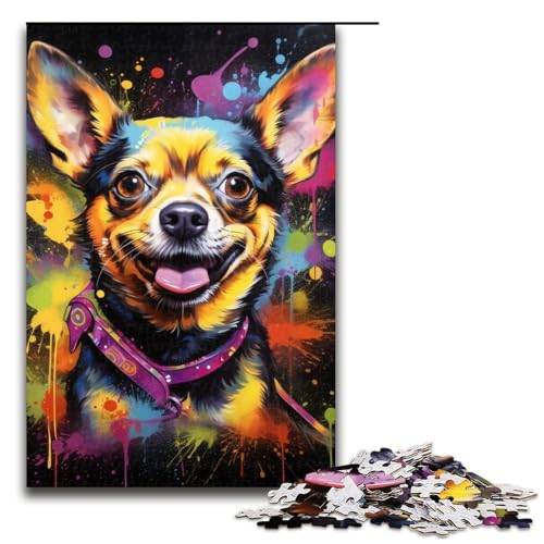 Puzzle mit 1000 Teilen für Erwachsene, Hunde-Quizspiel, Stressabbau, schwierige Herausforderung, Größe 50 x 75 cm Puzzle mit 1000 Teilen für Erwachsene, Hunde-Quizspiel, Stressabbau, schwierige Herausforderung, Größe 50 x 75 cm von LLONGKT