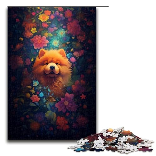 Puzzle mit 1000 Teilen für Erwachsene, Löwenhaarhund in den Blumen, Denkspiel, herausfordernd, Aber unterhaltsam und humorvoll, Größe 50 x 75 cm Puzzle mit 1000 Teilen für Erwachsene, Löwenhaarhund in den Blumen, Denkspiel, herausfordernd, Aber unterhaltsam und humorvoll, Größe 50 x 75 cm von LLONGKT