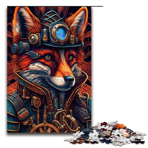 Puzzle mit 1000 Teilen für Erwachsene, Puzzle „Kriegerfuchs“, Quizspiel, anspruchsvoll, Aber unterhaltsam und humorvoll, Größe 50 x 75 cm von LLONGKT