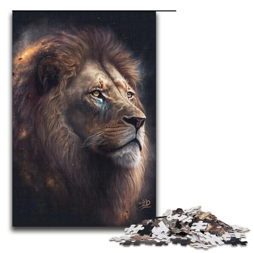 Puzzle mit 1000 Teilen für Erwachsene, Puzzle-Kunst, Löwen-Quizspiel, anspruchsvoll zu vervollständigen, Aber lustig und humorvoll, Größe 38 x 26 cm Puzzle mit 1000 Teilen für Erwachsene, Puzzle-Kunst, Löwen-Quizspiel, anspruchsvoll zu vervollständigen, Aber lustig und humorvoll, Größe 38 x 26 cm von LLONGKT