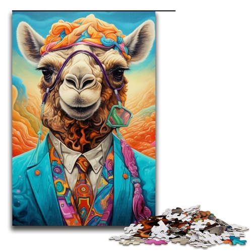Puzzle mit 1000 Teilen für Erwachsene, Puzzleanzug, Kamel-Quizspiel, Stressabbau, schwierige Herausforderung, Größe 50 x 75 cm Puzzle mit 1000 Teilen für Erwachsene, Puzzleanzug, Kamel-Quizspiel, Stressabbau, schwierige Herausforderung, Größe 50 x 75 cm von LLONGKT