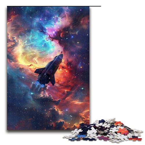 Puzzle mit 1000 Teilen für Erwachsene, Raketen im Universum, Denkspiel, herausfordernd, Aber unterhaltsam und humorvoll, Größe 50 x 75 cm Puzzle mit 1000 Teilen für Erwachsene, Raketen im Universum, Denkspiel, herausfordernd, Aber unterhaltsam und humorvoll, Größe 50 x 75 cm von LLONGKT