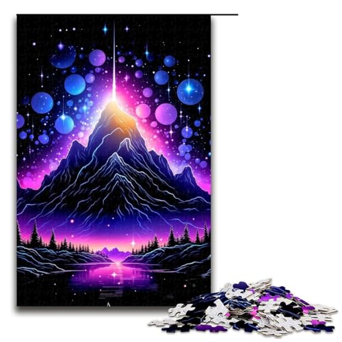 Puzzle mit 1000 Teilen für Erwachsene, Schneeberg-Quizspiel, anspruchsvoll zu vervollständigen, Aber unterhaltsam und humorvoll, Größe 50 x 75 cm von LLONGKT