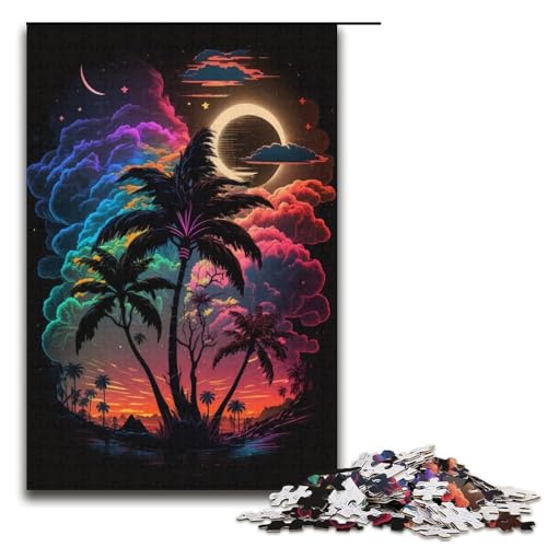 Puzzle mit 1000 Teilen für Erwachsene, Skelettflügel-Puzzle, Stressabbau-Spielzeug (Größe 38 x 26 cm) von LLONGKT