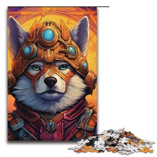 Puzzle mit 1000 Teilen für Erwachsene, Steampunk Shiba Inu Puzzle, Denkspiel, herausfordernd, Aber unterhaltsam und humorvoll, Größe 38 x 26 cm Puzzle mit 1000 Teilen für Erwachsene, Steampunk Shiba Inu Puzzle, Denkspiel, herausfordernd, Aber unterhaltsam und humorvoll, Größe 38 x 26 cm von LLONGKT