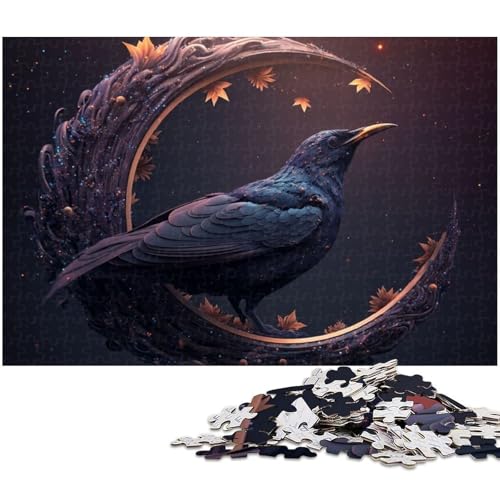 Puzzle mit 1000 Teilen für Erwachsene, Tier-Amsel-Quizspiel, Stressabbau, schwierige Herausforderung, Größe 38 x 26 cm Puzzle mit 1000 Teilen für Erwachsene, Tier-Amsel-Quizspiel, Stressabbau, schwierige Herausforderung, Größe 38 x 26 cm von LLONGKT
