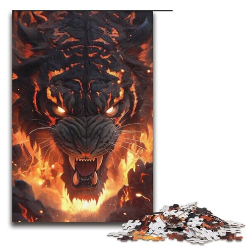 Puzzle mit 1000 Teilen für Erwachsene, Tiger-Denkspiel, Stressabbau, Staycation, Zeit totschlagen, Größe 38 x 26 cm Puzzle mit 1000 Teilen für Erwachsene, Tiger-Denkspiel, Stressabbau, Staycation, Zeit totschlagen, Größe 38 x 26 cm von LLONGKT