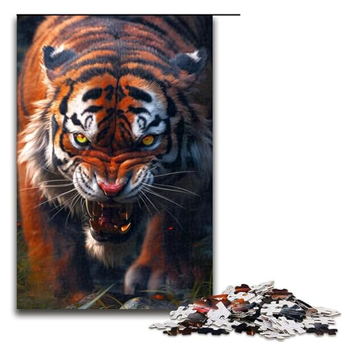 Puzzle mit 1000 Teilen für Erwachsene, Tiger-Quizspiel, Stressabbau, schwierige Herausforderung, Größe 50 x 75 cm Puzzle mit 1000 Teilen für Erwachsene, Tiger-Quizspiel, Stressabbau, schwierige Herausforderung, Größe 50 x 75 cm von LLONGKT