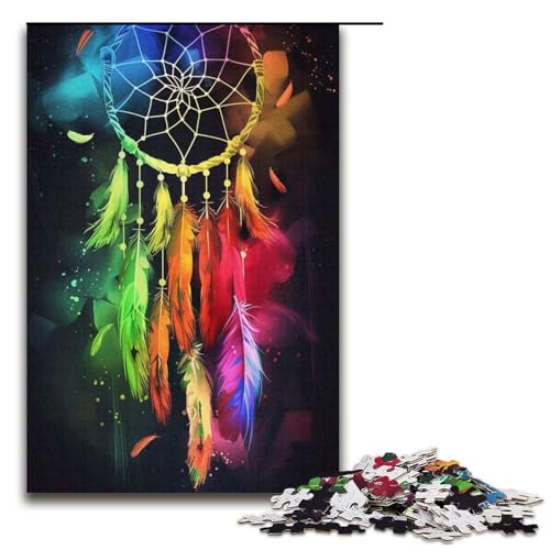 Puzzle mit 1000 Teilen für Erwachsene, Traumfänger-Puzzle, Denkspiel, herausfordernd, Aber lustig und humorvoll, Größe 38 x 26 cm Puzzle mit 1000 Teilen für Erwachsene, Traumfänger-Puzzle, Denkspiel, herausfordernd, Aber lustig und humorvoll, Größe 38 x 26 cm von LLONGKT