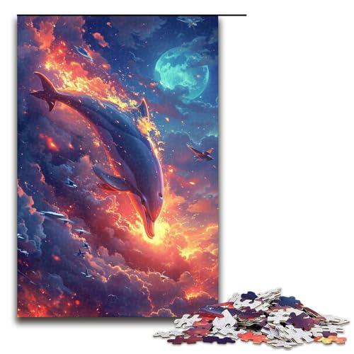 Puzzle mit 1000 Teilen für Erwachsene, Weltraum-Wal-Quizspiel, Stressabbau, schwierige Herausforderung, Größe 50 x 75 cm Puzzle mit 1000 Teilen für Erwachsene, Weltraum-Wal-Quizspiel, Stressabbau, schwierige Herausforderung, Größe 50 x 75 cm von LLONGKT