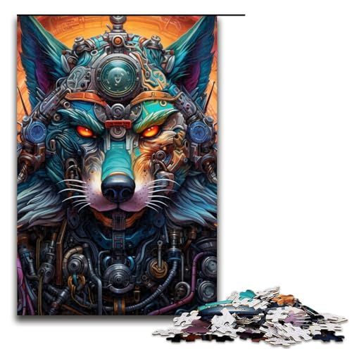 Puzzle mit 1000 Teilen für Erwachsene, Wolf, Steampunk, anspruchsvolles Spiel, jedes Teil ist einzigartig – anspruchsvolles, unterhaltsames Spiel für die ganze Familie, Größe 50 x 75 cm Puzzle mit 1000 Teilen für Erwachsene, Wolf, Steampunk, anspruchsvolles Spiel, jedes Teil ist einzigartig – anspruchsvolles, unterhaltsames Spiel für die ganze Familie, Größe 50 x 75 cm von LLONGKT