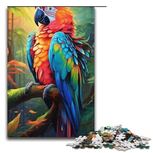 Puzzle mit 1000 Teilen für Erwachsene, buntes Papageien-Puzzle, Denksportspiel, anspruchsvoll, Aber lustig und humorvoll, Größe 38 x 26 cm Puzzle mit 1000 Teilen für Erwachsene, buntes Papageien-Puzzle, Denksportspiel, anspruchsvoll, Aber lustig und humorvoll, Größe 38 x 26 cm von LLONGKT