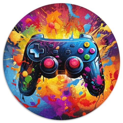 Puzzle mit 1000 Teilen für Erwachsene, farbenfrohes Spiel, schwierige Puzzles für Erwachsene, lehrreiches und unterhaltsames Indoor-Spiel zur Heimdekoration (67,5 x 67,5 cm) von LLONGKT