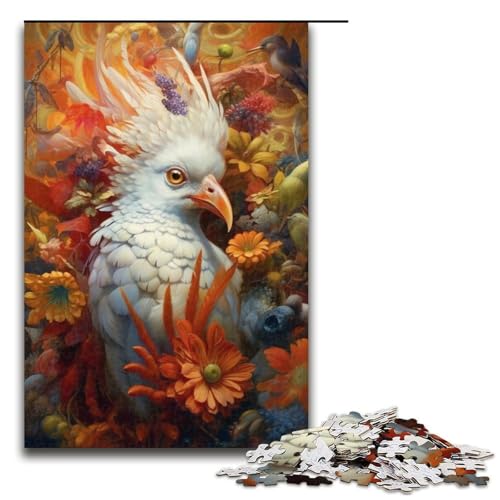 Puzzle mit 1000 Teilen für Erwachsene, weißer Papagei, Stressabbau-Spielzeug, schwierige Herausforderung, Größe 50 x 75 cm Puzzle mit 1000 Teilen für Erwachsene, weißer Papagei, Stressabbau-Spielzeug, schwierige Herausforderung, Größe 50 x 75 cm von LLONGKT