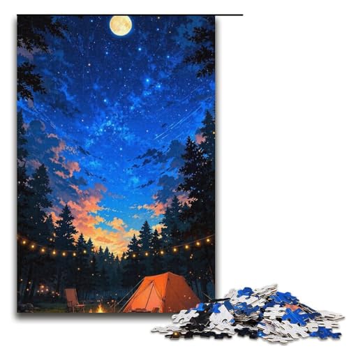Puzzle mit 1000 Teilen für Erwachsene im japanischen Stil, Lernspiele, Geschenkideen für Teenager ab 14 Jahren (Größe 38 x 26 cm) von LLONGKT
