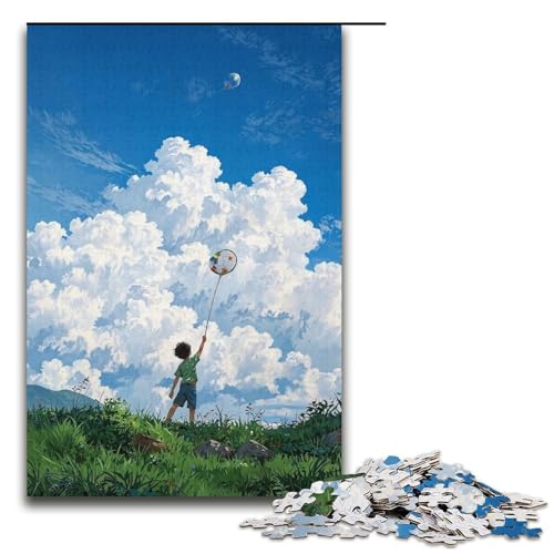 Puzzle mit 1000 Teilen für Erwachsene im japanischen Stil, Lernspiele, Geschenkideen für Teenager ab 14 Jahren (Größe 38 x 26 cm) von LLONGKT