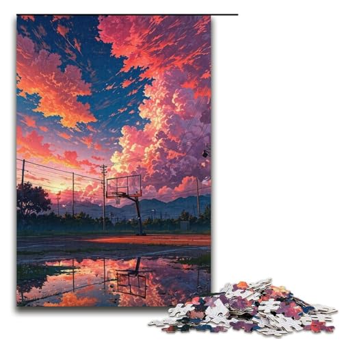Puzzle mit 1000 Teilen für Erwachsene im japanischen Stil, Lernspiele, Geschenkideen für Teenager ab 14 Jahren (Größe 38 x 26 cm) von LLONGKT