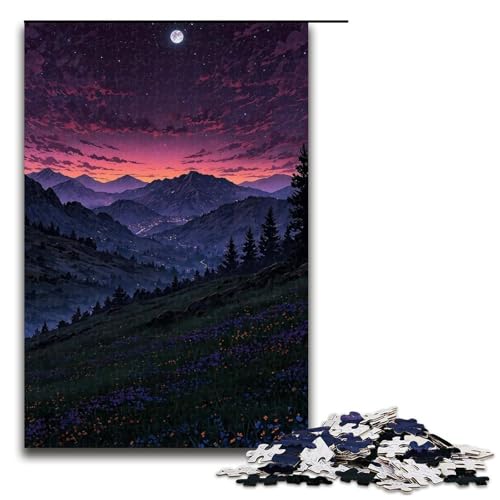 Puzzle mit 1000 Teilen für Erwachsene im japanischen Stil, Lernspiele, Geschenkideen für Teenager ab 14 Jahren (Größe 50 x 75 cm) von LLONGKT