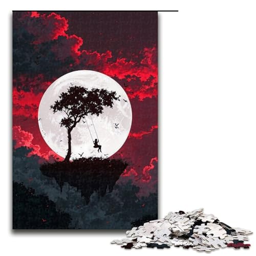 Puzzle mit 1000 Teilen für Erwachsene im japanischen Stil, Lernspiele, Geschenkideen für Teenager ab 14 Jahren (Größe 50 x 75 cm) von LLONGKT