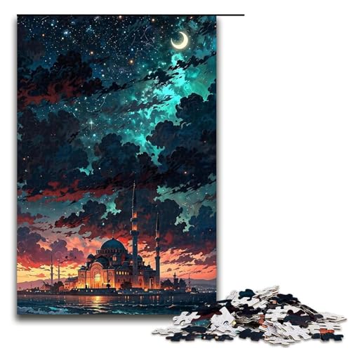 Puzzle mit 1000 Teilen für Erwachsene im japanischen Stil, Lernspiele, Geschenkideen für Teenager ab 14 Jahren (Größe 50 x 75 cm) von LLONGKT