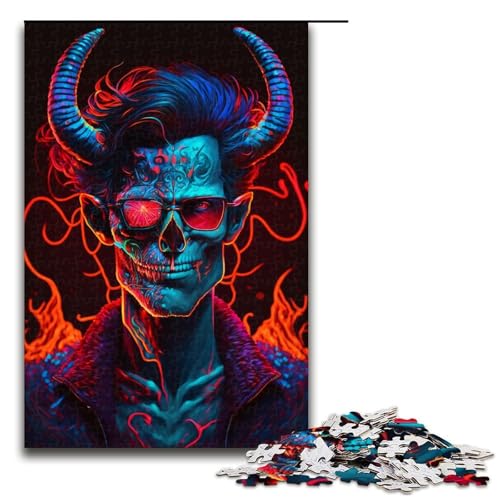 Puzzles 1000 Teile M Puzzle für Erwachsene Holzpuzzle Hands-on-Spiel (Größe 50x75cm) von LLONGKT