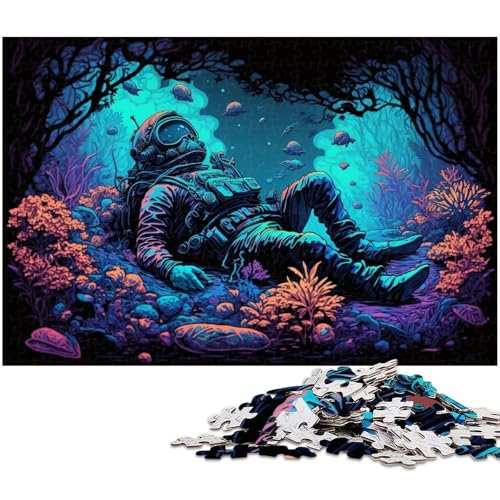 Puzzles Astronauten-Puzzle für Erwachsene, 1000 Teile, Holzpuzzle für Erwachsene, Größe 50 x 75 cm Puzzles Astronauten-Puzzle für Erwachsene, 1000 Teile, Holzpuzzle für Erwachsene, Größe 50 x 75 cm von LLONGKT