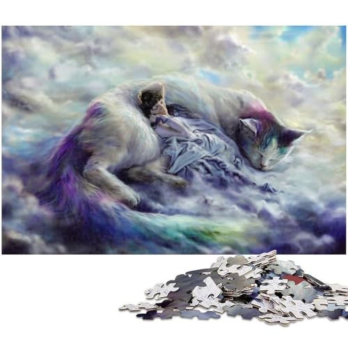 Puzzles Katzenpuzzle für Erwachsene, 1000 Teile, Holzpuzzle für Erwachsene, Größe 50 x 75 cm Puzzles Katzenpuzzle für Erwachsene, 1000 Teile, Holzpuzzle für Erwachsene, Größe 50 x 75 cm von LLONGKT
