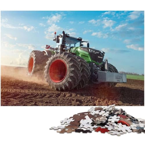 Puzzles Landwirtschaftliche Werkzeuge Traktoren Puzzle für Erwachsene 1000 Teile Karton Puzzle Erwachsene Größe 38x26cm von LLONGKT