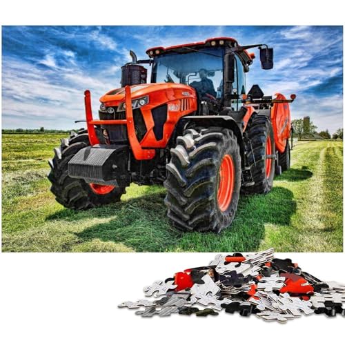 Puzzles Landwirtschaftliche Werkzeuge Traktoren Puzzle für Erwachsene 1000 Teile Karton Puzzle Erwachsene Größe 38x26cm von LLONGKT