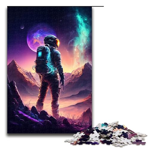 Puzzles für Erwachsene, 1000 Astronauten-Puzzles für Erwachsene, Holzpuzzle, Lernspiel, Größe 50 x 75 cm Puzzles für Erwachsene, 1000 Astronauten-Puzzles für Erwachsene, Holzpuzzle, Lernspiel, Größe 50 x 75 cm von LLONGKT