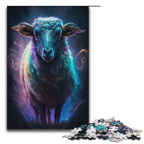 Puzzles für Erwachsene, 1000 Schafe malen, Puzzles für Erwachsene, Kartonpuzzle, Lernspiel, Größe 38 x 26 cm Puzzles für Erwachsene, 1000 Schafe malen, Puzzles für Erwachsene, Kartonpuzzle, Lernspiel, Größe 38 x 26 cm von LLONGKT