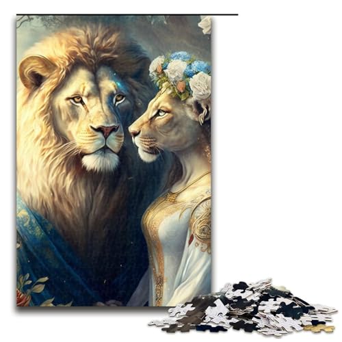 Puzzles für Erwachsene, 1000 Tigerg-Puzzles für Erwachsene, Holzpuzzle, Familienspaß, Größe 50 x 75 cm Puzzles für Erwachsene, 1000 Tigerg-Puzzles für Erwachsene, Holzpuzzle, Familienspaß, Größe 50 x 75 cm von LLONGKT