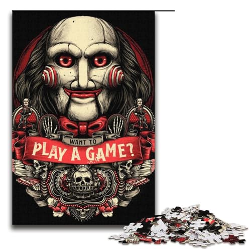 Puzzles für Erwachsene, die EIN Spiel Spielen möchten. 1000-teiliges Puzzle aus Pappe. Tolles Geschenk für Erwachsene. Größe 38 x 26 cm von LLONGKT