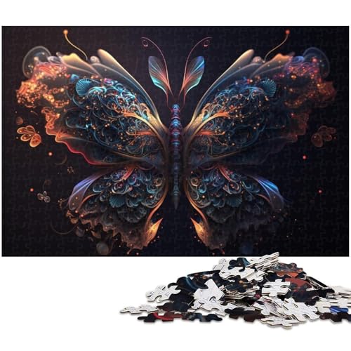 Schmetterlingspuzzle für Erwachsene, 1000 Teile, Puzzle-Geschenk zum Geburtstag für Teenager ab 14 Jahren, Größe 50 x 75 cm von LLONGKT