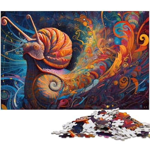 Schnecken-Puzzle für Erwachsene, 1000 Teile, Unmögliches Puzzle für Jugendliche ab 14 Jahren, Größe 50 x 75 cm von LLONGKT