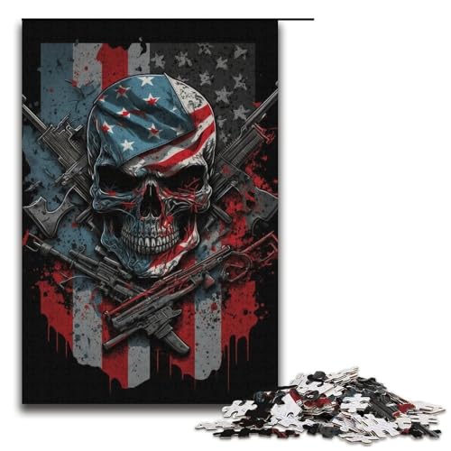 Skelett-Puzzle mit 1000 Teilen für Kartonpuzzles, pädagogisches Spielzeug zum Stressabbau, Größe 38 x 26 cm von LLONGKT