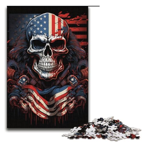 Skelett-Puzzle mit 1000 Teilen für Kartonpuzzles, pädagogisches Spielzeug zum Stressabbau, Größe 38 x 26 cm von LLONGKT