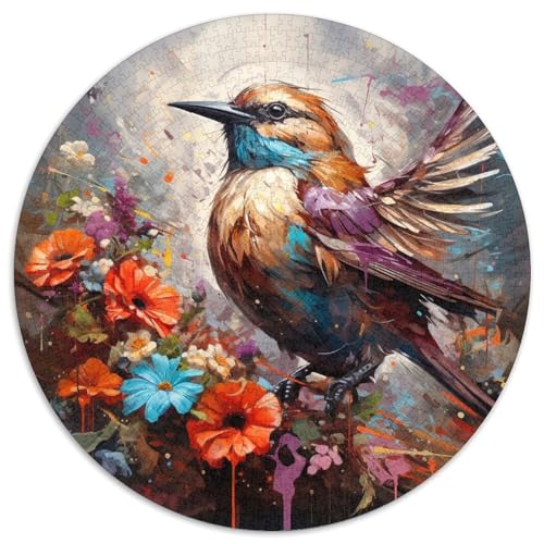 Sparrow Papp-Rundpuzzle für Erwachsene, 1000 Teile, Denkspiel für Teenager und Familieninteraktion (67,5 x 67,5 cm) von LLONGKT