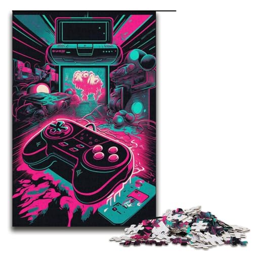 Spielpuzzle 1000 Teile Puzzle für Erwachsene Gutes Geschenk für Teenager ab 14 Jahren Größe 38x26cm von LLONGKT