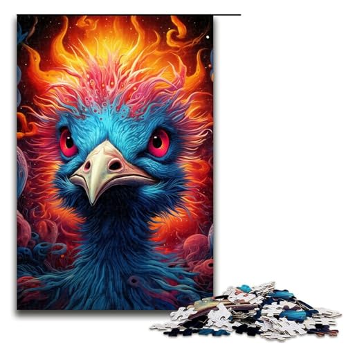Straußen-Puzzle mit 1000 Teilen für Holzpuzzles, pädagogisches Spielzeug zum Stressabbau, Größe 50 x 75 cm Straußen-Puzzle mit 1000 Teilen für Holzpuzzles, pädagogisches Spielzeug zum Stressabbau, Größe 50 x 75 cm von LLONGKT