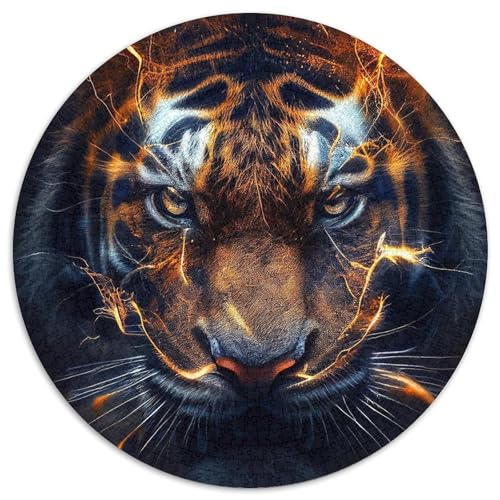 Tiger-Puzzle für Erwachsene, 1000 Teile, Geburtstagsgeschenkidee für Erwachsene, anspruchsvolles Denkspiel (67,5 x 67,5 cm) von LLONGKT