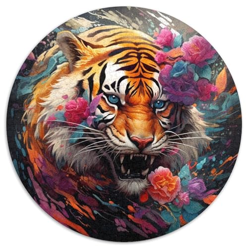 Tiger-Puzzle für Erwachsene, 1000 Teile, Geburtstagsgeschenkidee für Erwachsene, anspruchsvolles Denkspiel (67,5 x 67,5 cm) von LLONGKT