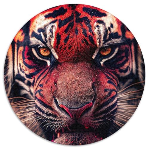 Tiger-Puzzle für Erwachsene, 1000 Teile, anspruchsvolles Denkspiel, Familienaktivität, Heimdekoration, (67,5 x 67,5 cm) von LLONGKT