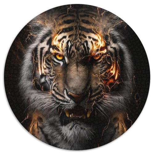 Tiger-Puzzle für Erwachsene, 1000 Teile, anspruchsvolles Denkspiel, Familienaktivität, Heimdekoration, (67,5 x 67,5 cm) von LLONGKT