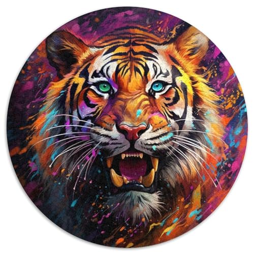 Tiger-Puzzle für Erwachsene, 1000 Teile, pädagogisches Denkspiel, künstlerische Heim- und Bürodekoration, ab 14 Jahren (67,5 x 67,5 cm) von LLONGKT