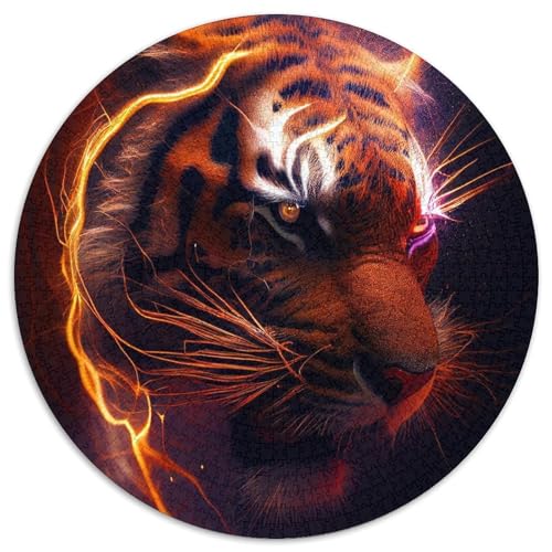 Tiger-Puzzle für Erwachsene, 1000 Teile, pädagogisches Denkspiel, künstlerische Heim- und Bürodekoration, ab 14 Jahren (67,5 x 67,5 cm) von LLONGKT
