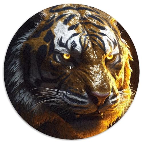 Tiger-Puzzle für Erwachsene, 1000 Teile, pädagogisches Denkspiel, künstlerische Heim- und Bürodekoration, ab 14 Jahren (67,5 x 67,5 cm) von LLONGKT
