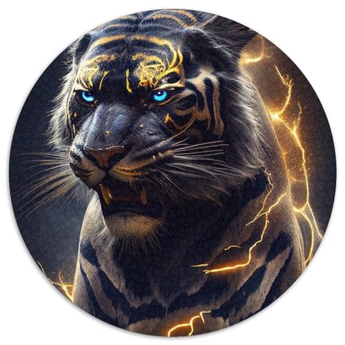 Tiger-Puzzle für Erwachsene, 1000 Teile, pädagogisches Denkspiel, künstlerische Heim- und Bürodekoration, ab 14 Jahren (Größe 67,5 x 67,5 cm) von LLONGKT