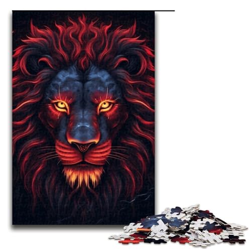 Tiger-Puzzle mit 1000 Teilen für Erwachsene, Holzpuzzle, Heimdekoration, Größe 50 x 75 cm Tiger-Puzzle mit 1000 Teilen für Erwachsene, Holzpuzzle, Heimdekoration, Größe 50 x 75 cm von LLONGKT