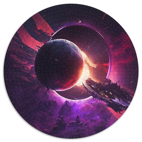 Weltraum-Puzzle mit schwarzem Loch für Erwachsene, 1000-teiliges Puzzle, 1000 Teile für Erwachsene, ideal für Familienspaß, Entspannung (Größe 67,5 x 67,5 cm) von LLONGKT